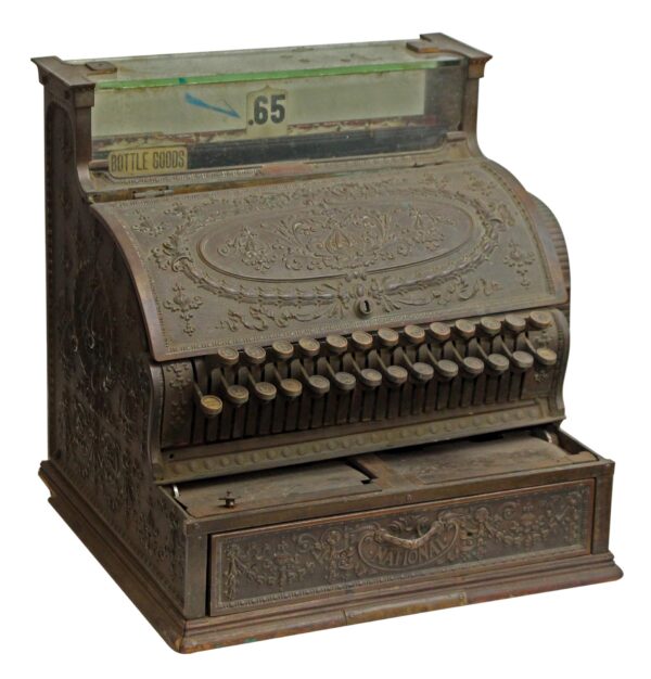 Cash Registers - National Bronze Cash Ornate Register