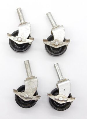 Casters - Set of Reclaimed Steel Casters with Acrylic Wheels