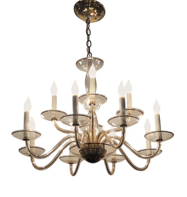 Chandeliers - Modern Murano Glass 12 Arm Chandelier