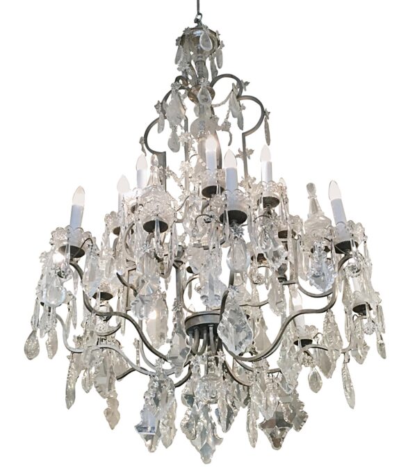 Chandeliers - Restored Grand 16 Arm Plaza Hotel Crystal Chandelier