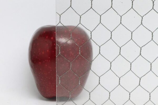 Chicken Wire Glass - Clear Vintage Chicken Wire Glass
