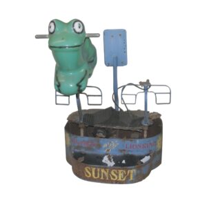 Children's Items - Vintage Sunset Coin Operated Children's Frog Ride