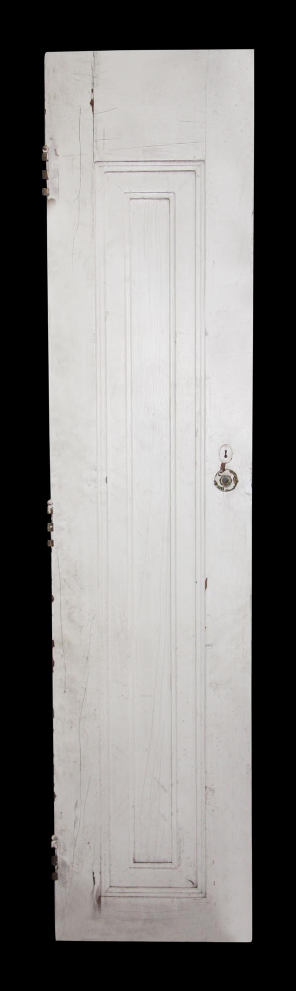 Closet Doors - Antique 1 Pane Narrow Wood Closet Door 79.75 x 18.25