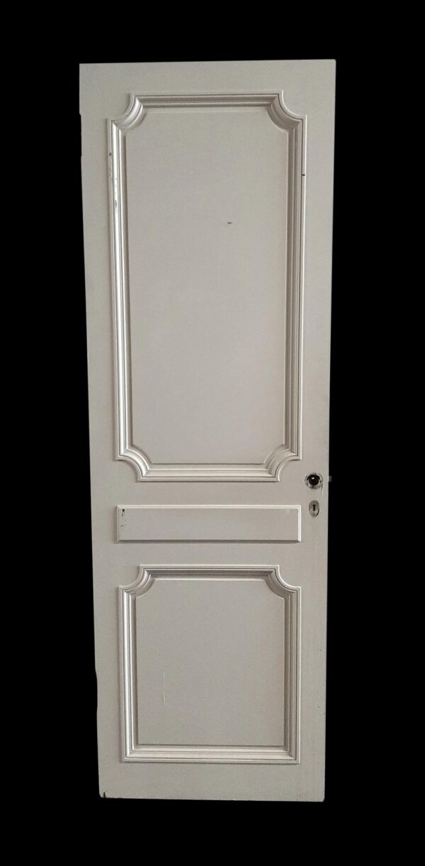 Closet Doors - Antique 2 Panel Mirrored Wood Closet Door 80.25 x 25.75