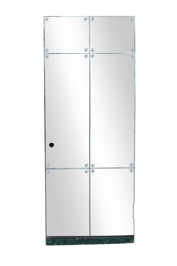 Closet Doors - Vintage Mirrored Wood Closet Door 74.5 x 29