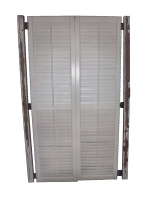 Closet Doors - Vintage Pine Louver Closet Door Set 72.5 x 38.5