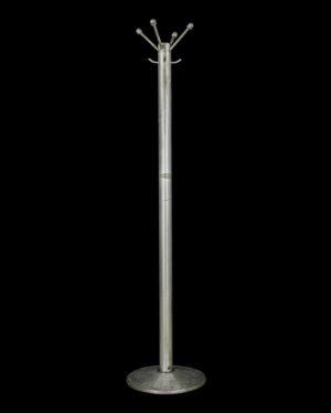 Coat Racks - Mid Century 67 in. Aluminum Hat & Coat Rack Stand