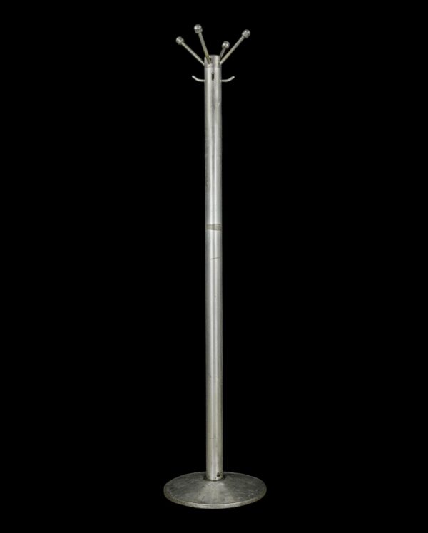 Coat Racks - Mid Century 67 in. Aluminum Hat & Coat Rack Stand