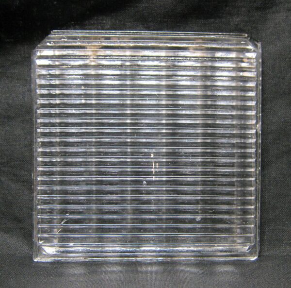 Collectors Tiles - Clear Ribbed Glass Luxfer Tile