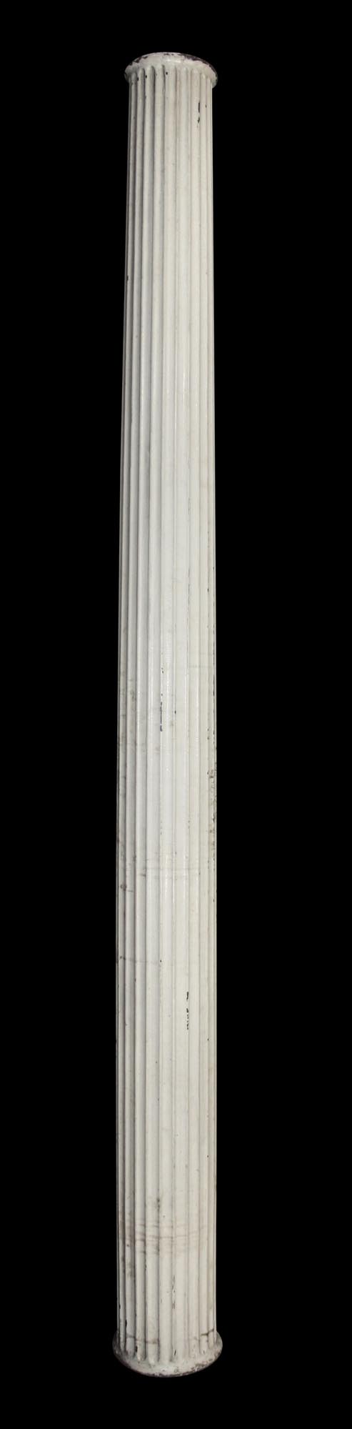 Columns & Pilasters - 10 ft White Zinc Fluted Building Column