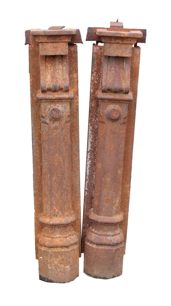 Columns & Pilasters - Cast Iron Beaux Arts Pilaster Newel Posts
