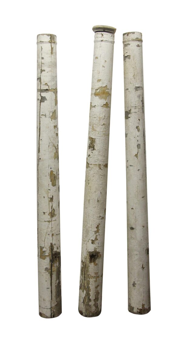Columns & Pilasters - Reclaimed Lot of White Wood Porch Posts
