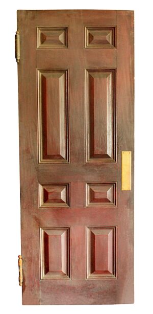 Commercial Doors - Antique Mahogany 8 Pane Wood Swinging Door 80 x 31