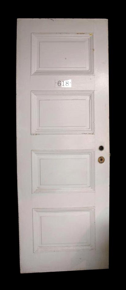 Commercial Doors - Hardwood 4 Raised Panel Antique Apartment Door 83 x 27