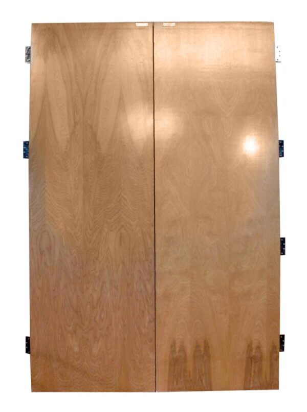 Commercial Doors - Pair of Large Flush Maple Veneer Double Doors 95 x 63.5