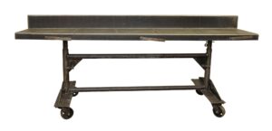 Commercial Furniture - Metal Adjustable Height Rolling Desk