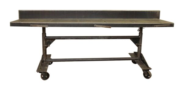 Commercial Furniture - Metal Adjustable Height Rolling Desk