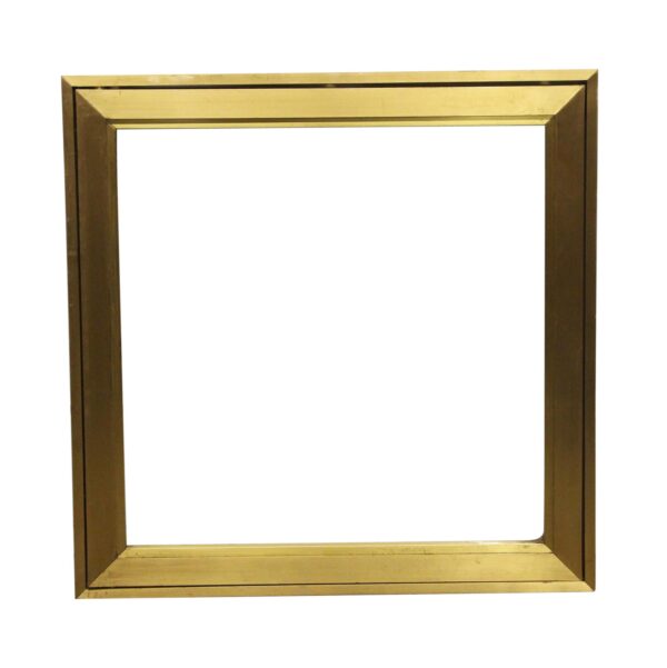 Commercial Furniture - Recessed Brass Display Case with Bulletproof Glass