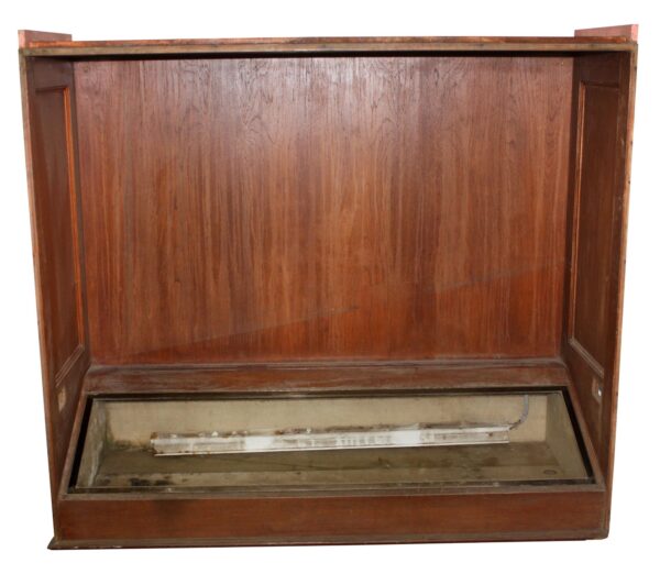 Commercial Furniture - Vintage Walnut Enclosed Built-in Showcase