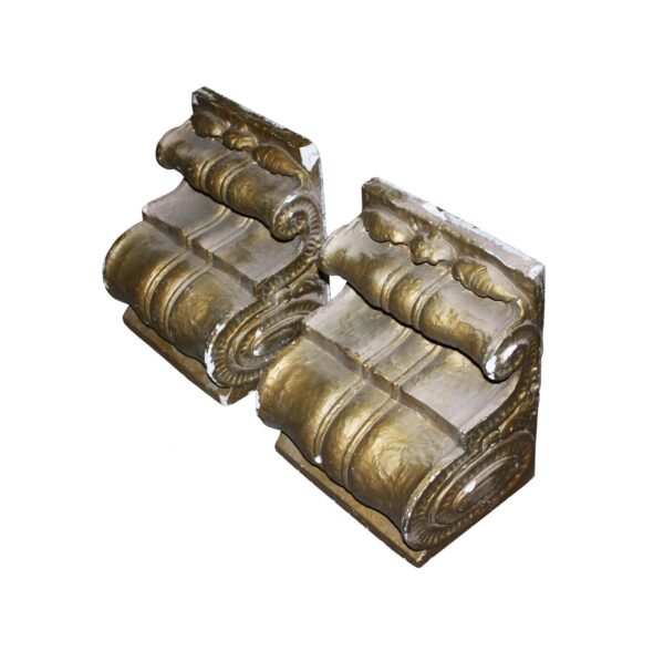 Corbels - Antique Ornate Plaster Corbels with Gold Finish