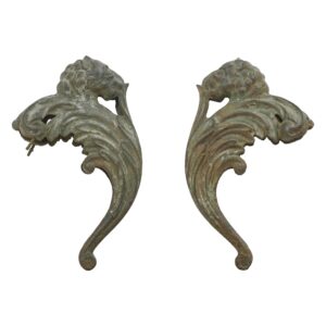 Corbels - Pair of Antique Cast Iron Art Nouveau Corbels