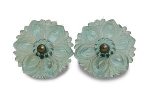 Curtain Hardware - Blue Repro Glass Curtain Tie Back