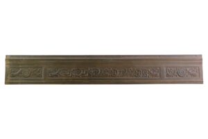 Decorative Metal - 1900s Cast Iron 10.25 ft Bronze Foliage & Fish Bank Pediment Decorative Metal - 1900s Cast Iron 10.25 ft Bronze Foliage & Fish Bank Pediment