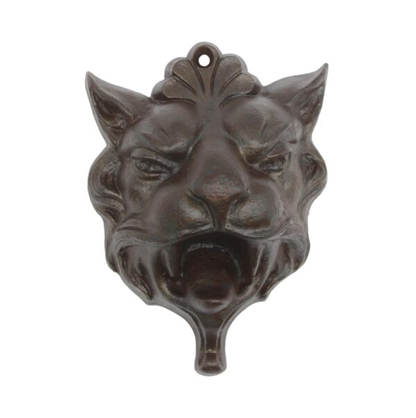 Decorative Metal - Antique Cast Iron Lion Head Wall Mount Applique