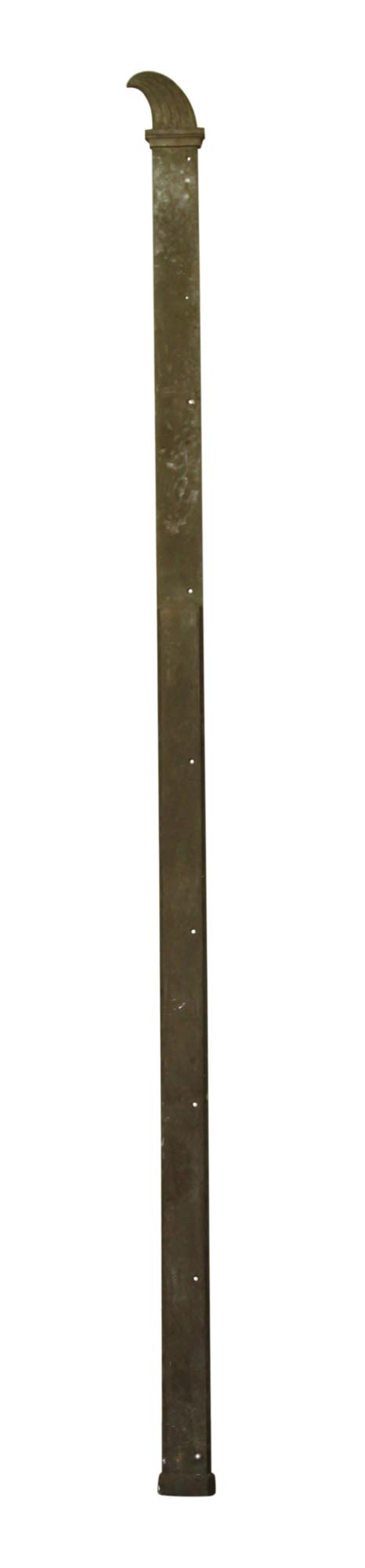 One-sided bronze door trim with a long narrow profile and a curved decorative top detail.