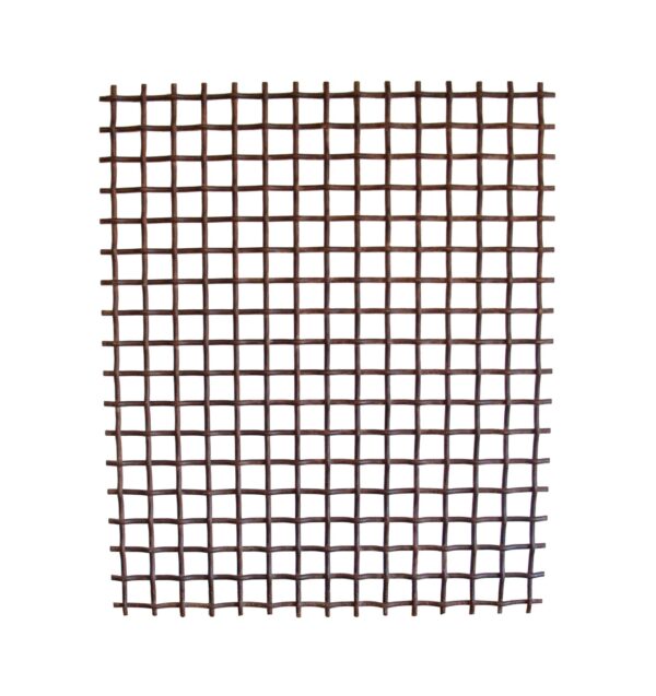 Decorative Metal - Old Woven Wrought Iron Grate