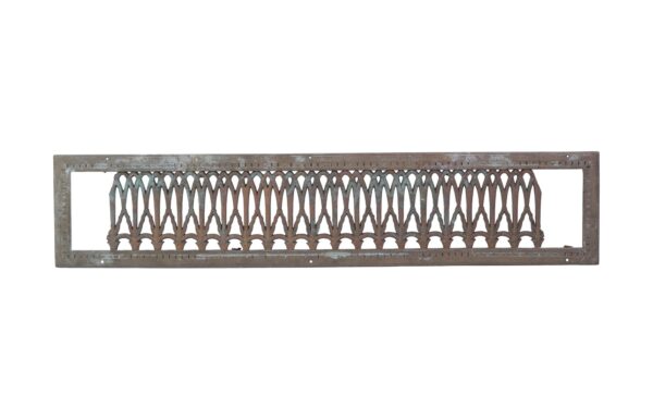 Decorative Metal - Ornate Bronze Overlapping Gothic Arches 38 in. Wall Grate