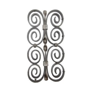 Decorative Metal - Reclaimed Double Curled Wrought Iron Wall Art