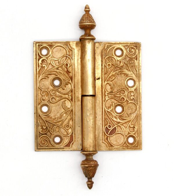 Door Hinges - Antique 4.75 x 4.75 Bronze Right Lift Off Butt Door Hinge