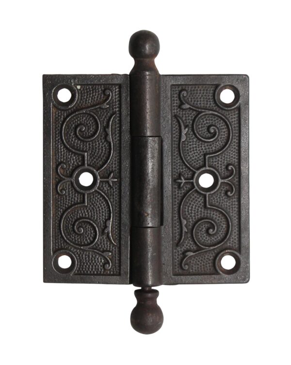 Door Hinges - Ball Tip 3.5 x 3.5 Cast Iron Butt Antique Door Hinge