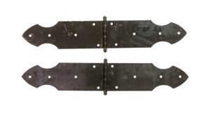 Door Hinges - Pair of Antique Richards Wilcox Cast Iron Door Strap Hinges