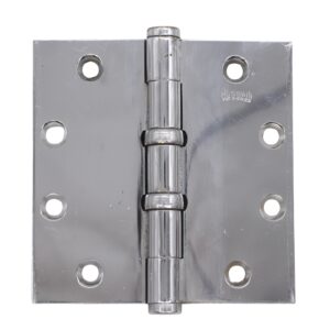 Door Hinges - Russwin 4.5 x 4.5 Chrome Plated Brass Ball Bearing Butt Door Hinge