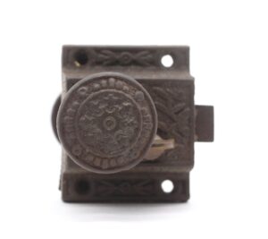 Door Knob Sets - Aesthetic Cast Iron Double Sided Screen Door Latch