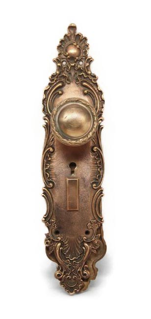 Door Knob Sets - Antique Lockwood French Renaissance Entry Door Knob Set