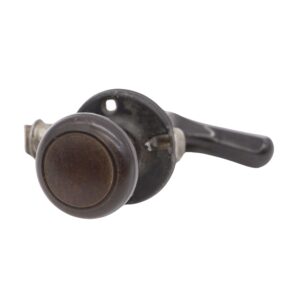 Door Knob Sets - Dark Brown Plastic Door Knob & Lever Passage Door Set