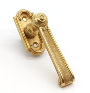 Door Knob Sets - French Gold Plated Brass Dummy Lever Door Handle Set