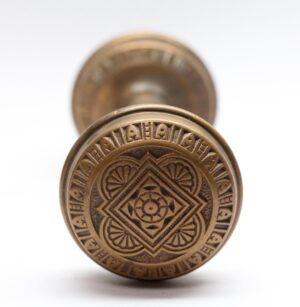 Door Knobs - 1885 Eastlake Vernacular Bronze Door Knobs