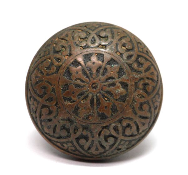 Door Knobs - Antique 1870s Hopkins & Dickinson Bronze Classic Door Knob