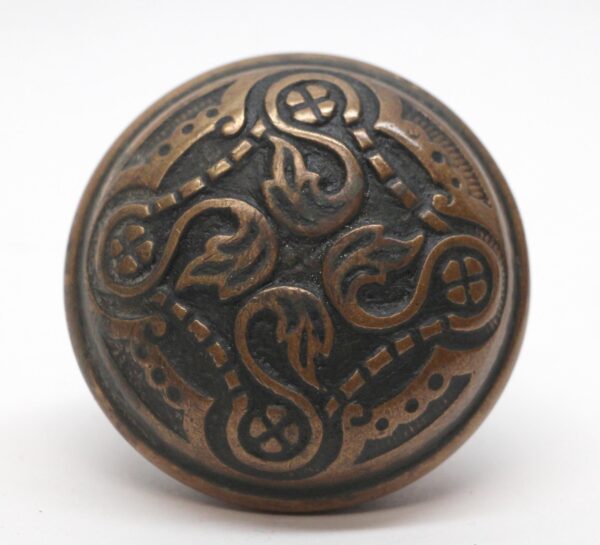 Door Knobs - Antique 1880s Bronze Taylor & Boggis Passage Door Knob