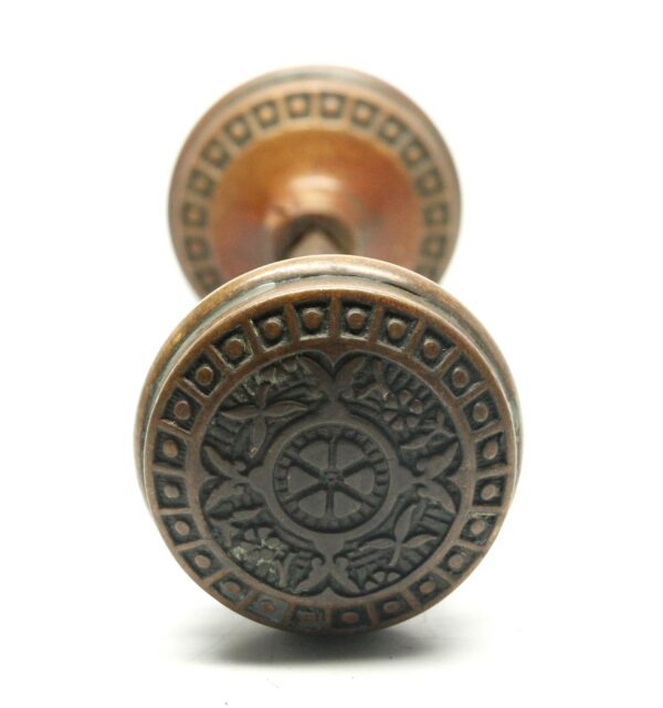 Door Knobs - Antique 1880s Sargent Bronze Passage Door Knobs
