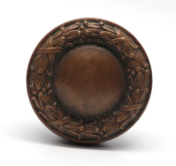 Door Knobs - Antique 1890s Concentric Bronze Chicago Passage Door Knob