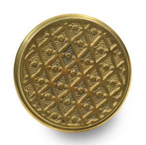 Door Knobs - Antique 1890s Kenton Royal Bronze Passage Door Knob