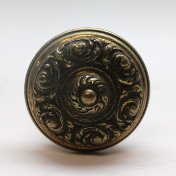 Door Knobs - Antique 1920s 6 Fold Cast Brass Door Knob