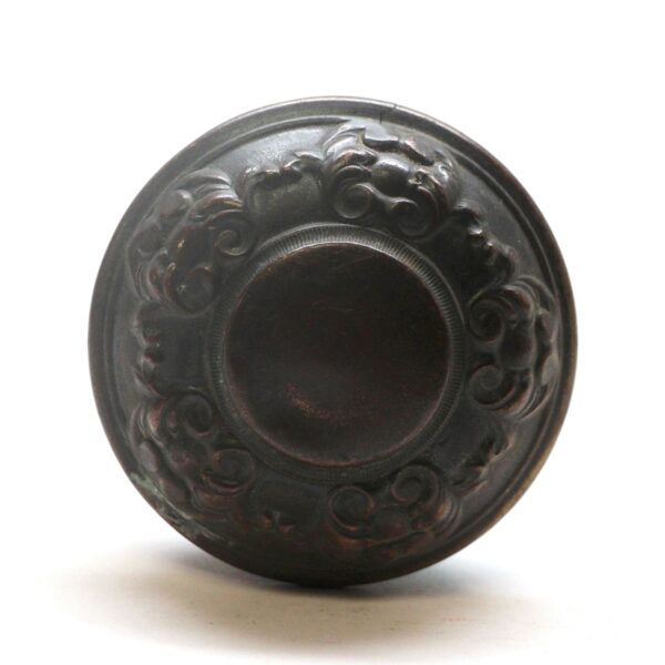 Door Knobs - Antique 1920s Yale & Towne Nubian Bronze Passage Door Knob