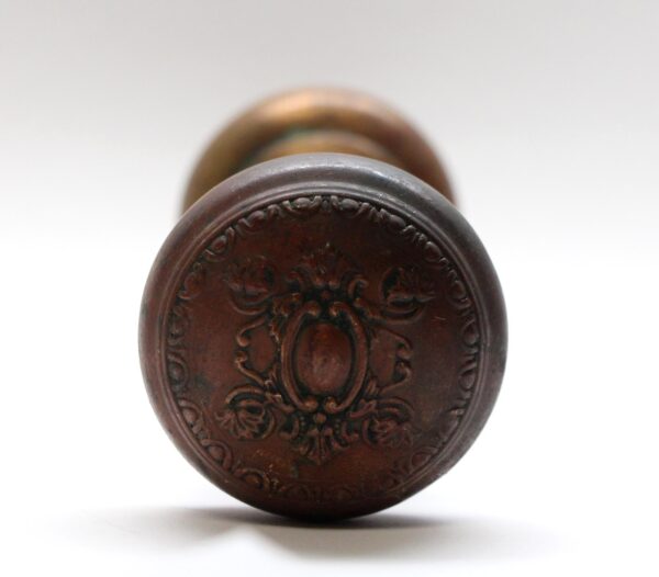 Door Knobs - Antique Brass Reading Creston Two Fold Passage Door Knobs