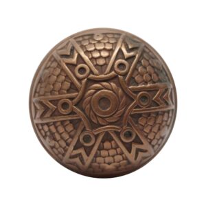 Door Knobs - Antique Bronze Vernacular 6 Fold Norwalk Passage Door Knob